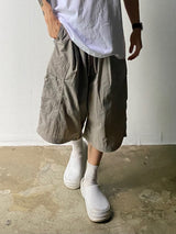 Metal Nylon Cargo Half Pants 3C