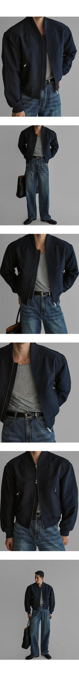 Crop MA-1 Jacket [Navy]