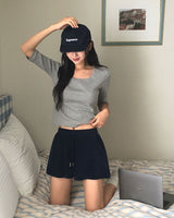 [MADE/6colors] WANT MILLED COTTON FOUR-SLEEVE T-SHIRT