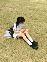 ポポバックルバンディングショートパンツ (3c)
