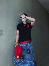 HOLDS Crimson PK Short-Sleeve Polo Shirt 3C