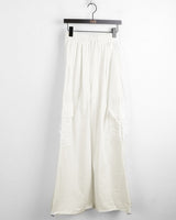 Horsher rustling nylon pintuck two-way cargo pants