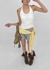 [MADE] Flote Halter String Sleeveless Top (Built-in Cap)