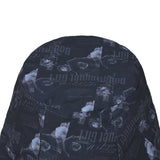 REVERSIBLE GRAPHIC BUCKET HAT [BLACK]