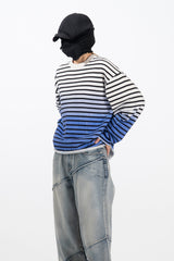 ペトリーグラデーションクロップ長袖Tシャツ
