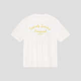PARAGRAPH EMBROIDERED SCRIPT T SHIRT