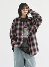 Spray check shirt