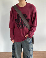 DIS Ribbed Knit Long Sleeve
