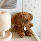 Plush Poodle Puppy Keychain (Necklace SET)