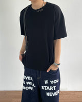 Weather Crop Waffle Short Sleeve Tee