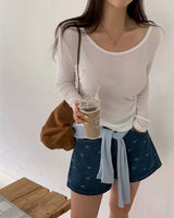[BELLIDE MADE] 8 colors テンセルレイヤードUネックTシャツ