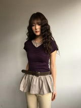 Antique frill sleeveless top (4color)