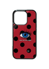 [MADE] love at first sight glass bumper case (red)