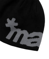 MAH LOGO KNIT BEANIE_BLACK