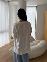 バックアイレットTシャツ