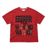 Weekend warrior people artwork T-shirt (Red)_1