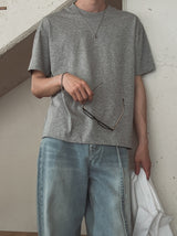 Mood Basic Crop Short Sleeve T-shirt