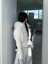 モーション2wayジッパーキルトニットパンディング (3 Colors)