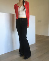 Clan Stripe Spandex Bootcut Denim Pants