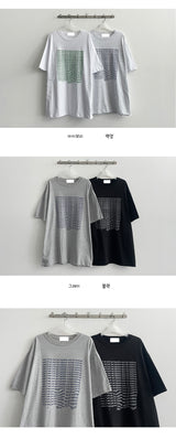 Bigroレタリング半袖Tシャツ