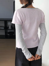 Birken Stripe Square Slim T-Shirt
