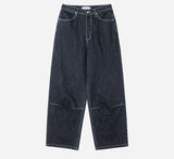 No.1126 back embro wide denim PT