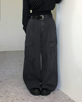 [ORIGINAL] Kinder Pigment Cargo Wide Pants