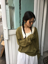 サンデーVネックニット (4color)