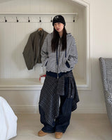 Caven Stripe Hooded Zip-Up