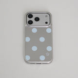 dot blue mirror case