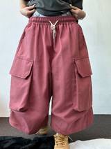 BIG BIG POCKET OVER BERMUDA 🤎🤍❤🖤5COLOR