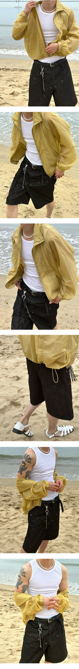[S/S] See through wide jacket (3color)