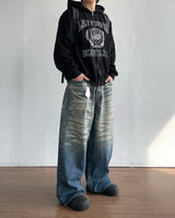 Fair Cat Washing Denim Pants