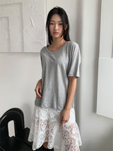 エアーUネックルーズTシャツ (5C)