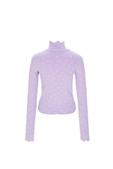 smile turtleneck lavender