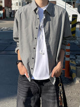 Mini Check Oversized Shirt (S, M, L / 3colors)