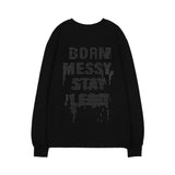FFレタリングロングスリ－ブ (BLACK) F25ZB022