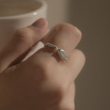 All is well, silver ring with Topaz_November Birthstone