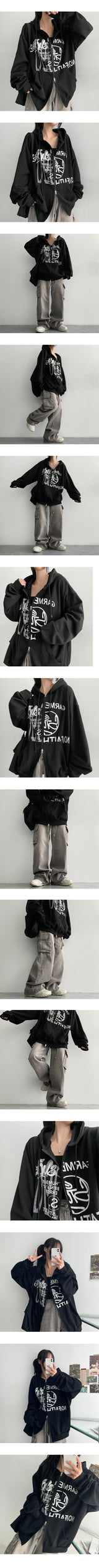 [Special price!] ナットストリングワイドカーゴデニムパンツ (2 colors)