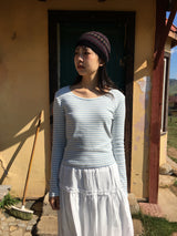 Foie Stripe Long Sleeve(3color)