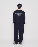 25FW BASIC LOGO NAPPING ZURRY PANTS BLACK