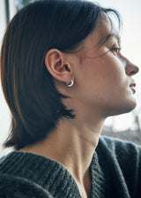 [925 silver] Deux.silver.132 / ファドピアス (シルバー)