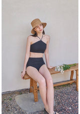 Stella Knit Top and Bottom Set Black