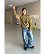 Double zipper windbreaker