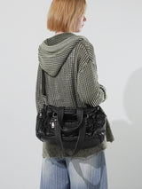 (UNISEX) マルチポケットヴィンテージクロスバッグ