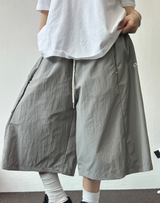 HIGH QUALITY💜SNAP NYLON BERMUDA PANTS 💚🤍🤎🖤6COLOR