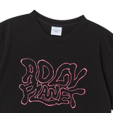 25SS ADLV プラネットショートスリーブTシャツ ブラック