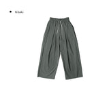 Roti Nylon Pintuck Banding Wide Pants