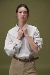  Classic stripe shirts (Brown)