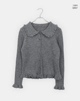 Chomin Frill-Collar Knit Cardigan